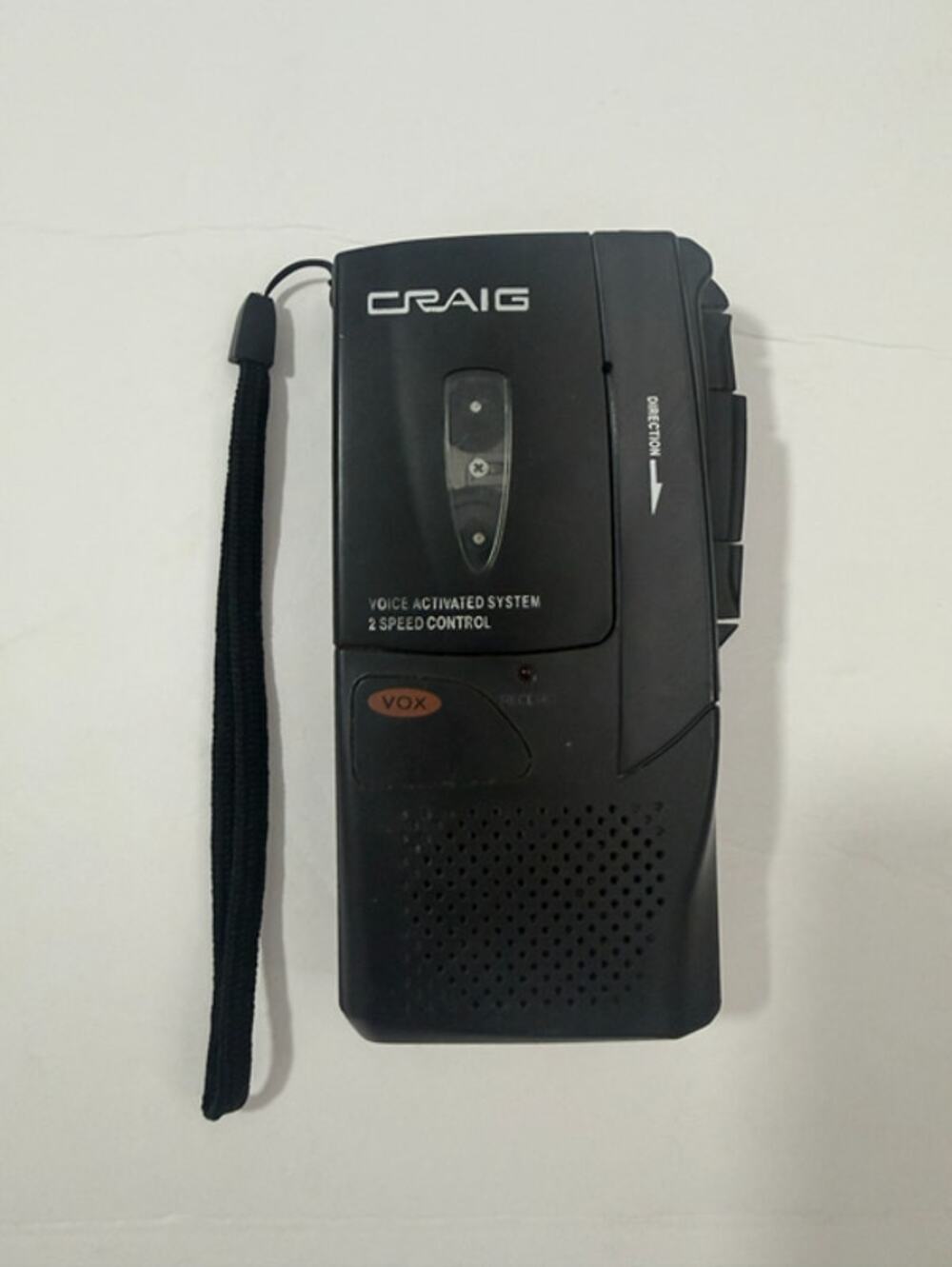 Craig Portable Cassette Voice Recorder VOX 2 Speed Control For Parts Not Working